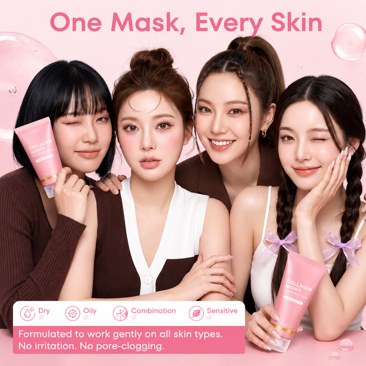 Collagen Overnight Peel-Off Mask – Deep Hydration for Glass Skin