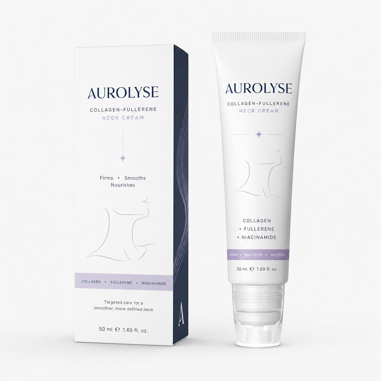 5-Roller Neck Firming Cream – Collagen & Hyaluronic Acid for Smoother, Tighter-Looking Neck Skin