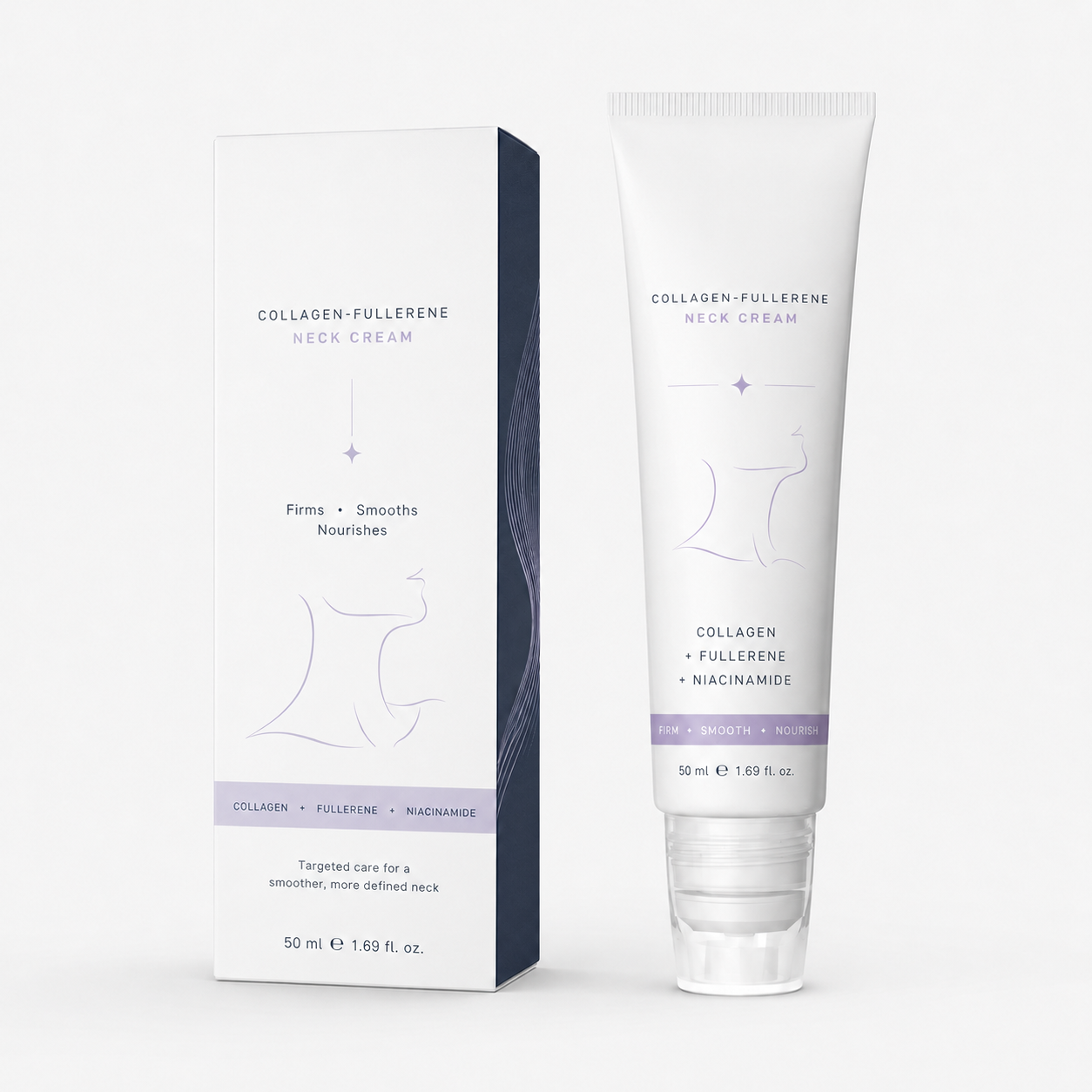 5-Roller Neck Firming Cream – Collagen & Hyaluronic Acid for Smoother, Tighter-Looking Neck Skin