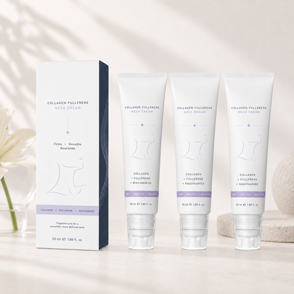 5-Roller Neck Firming Cream – Collagen & Hyaluronic Acid for Smoother, Tighter-Looking Neck Skin