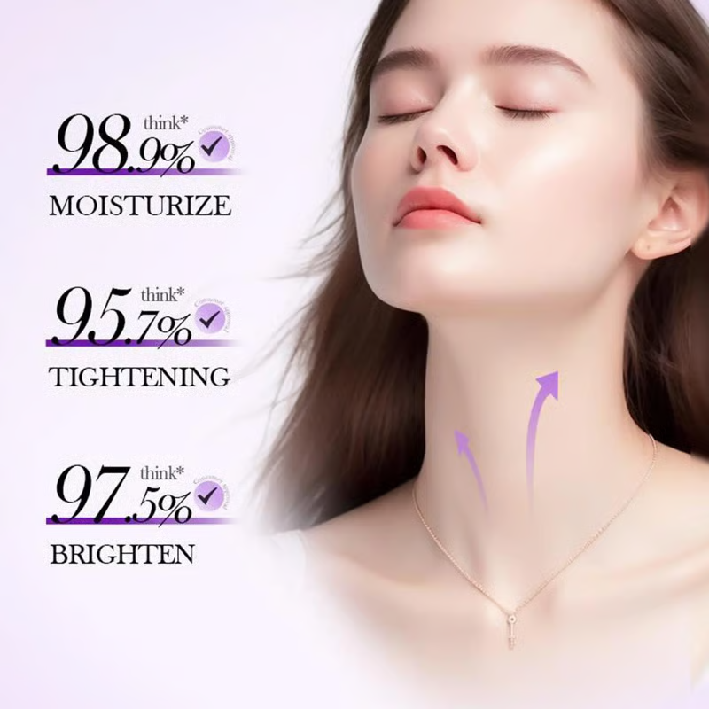 5-Roller Neck Firming Cream – Collagen & Hyaluronic Acid for Smoother, Tighter-Looking Neck Skin