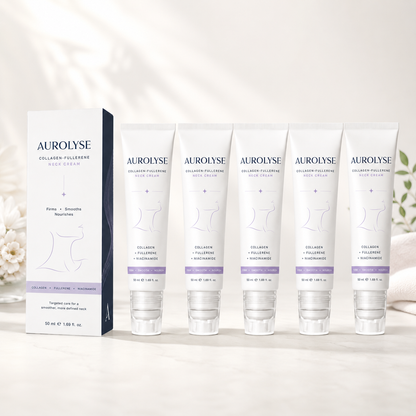 5-Roller Neck Firming Cream – Collagen & Hyaluronic Acid for Smoother, Tighter-Looking Neck Skin